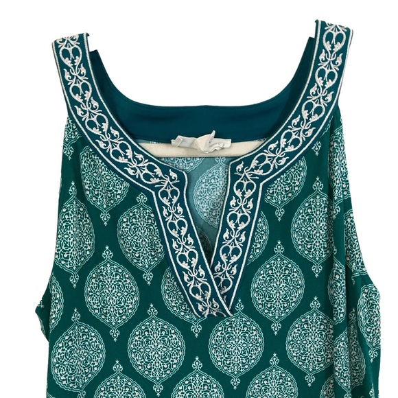 MAGNOLIA GRACE EMERALD GREEN SLEEVELESS  DRESS, XS - Picture 3 of 6